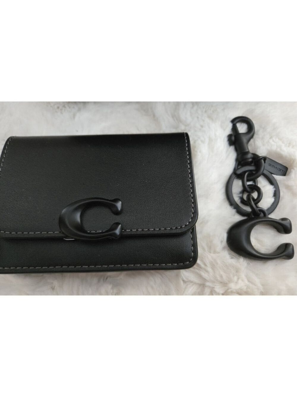 NWOT Andrea Mini Carryall Blackout Set W/ Wallet And Signature C Bag Charm - Picture 2 of 16